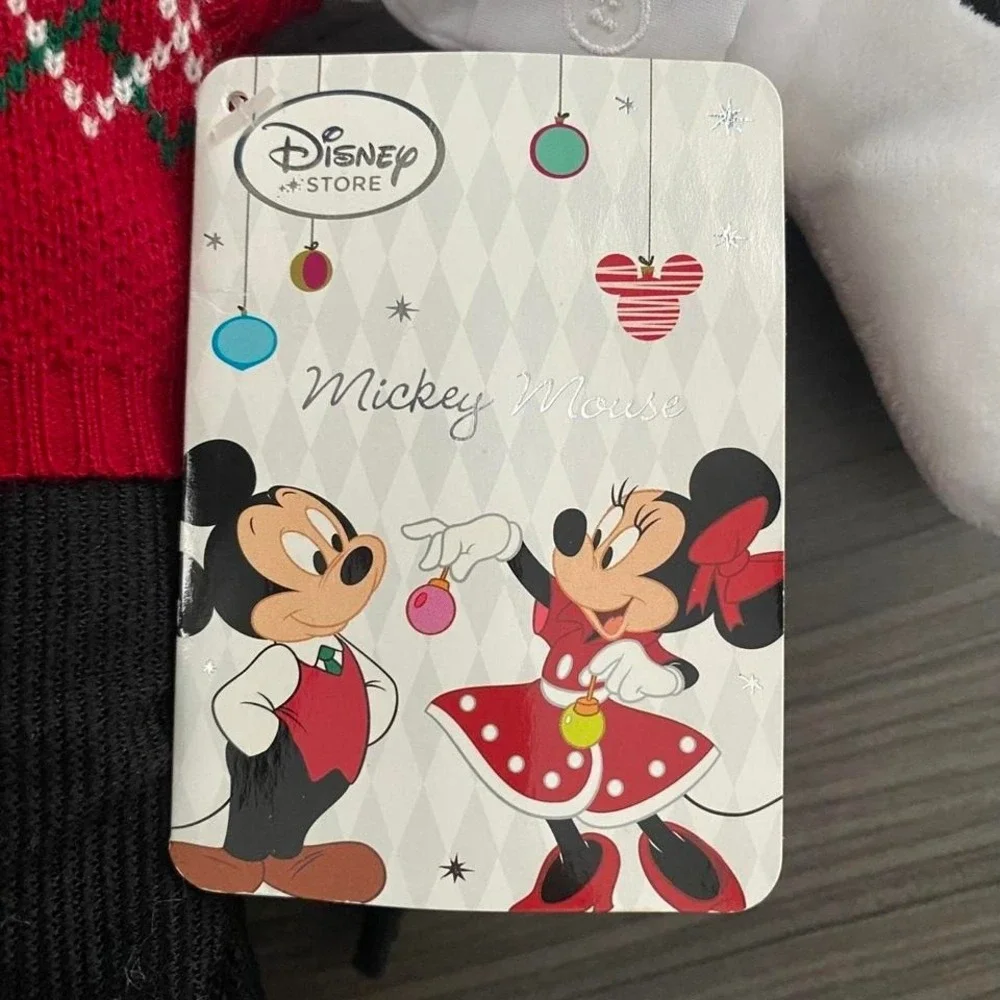Disney Store Mickey Mouse 2014 Holiday Plush – Argyle Sweater – Rare Collectible